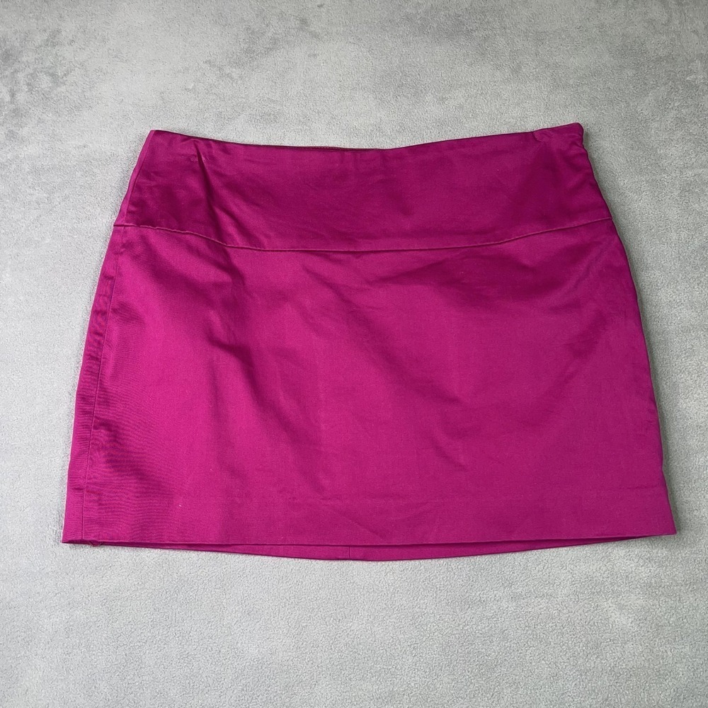 Express Design Studio Mini Skirt Magenta Pink Low Rise Y2K Party Clubwear Size 6